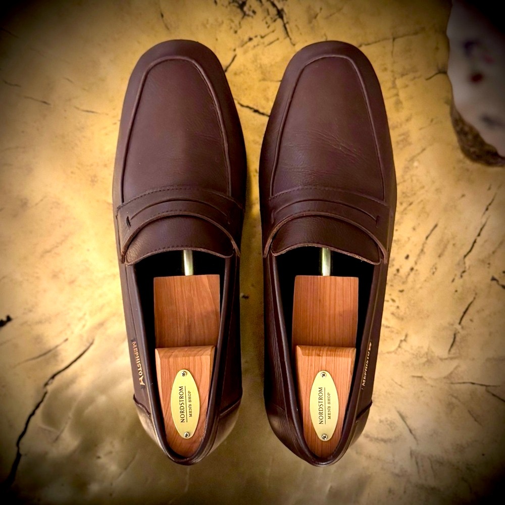 Mephisto Alexis Men's Brown Leather Loafers - Picture 2 of 6